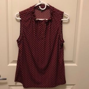 ‼️Medium burgundy and violet blouse sleeveless